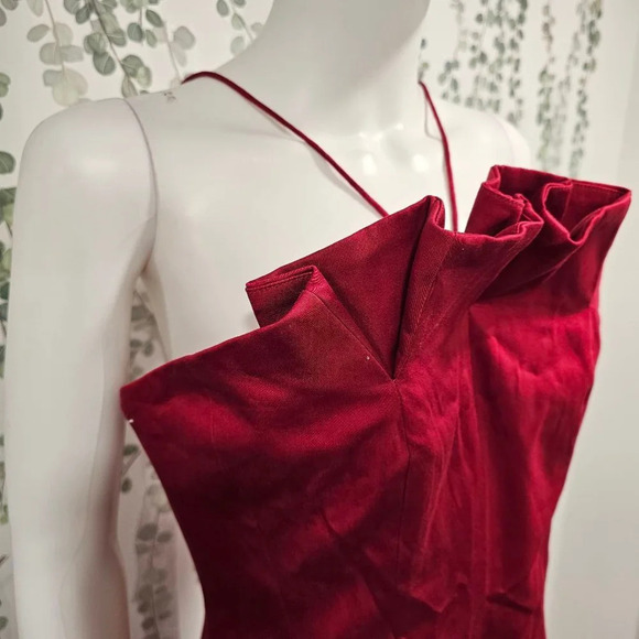 C/MEO Collective Red Only You Midi Dress Size L - Picture 4 of 13